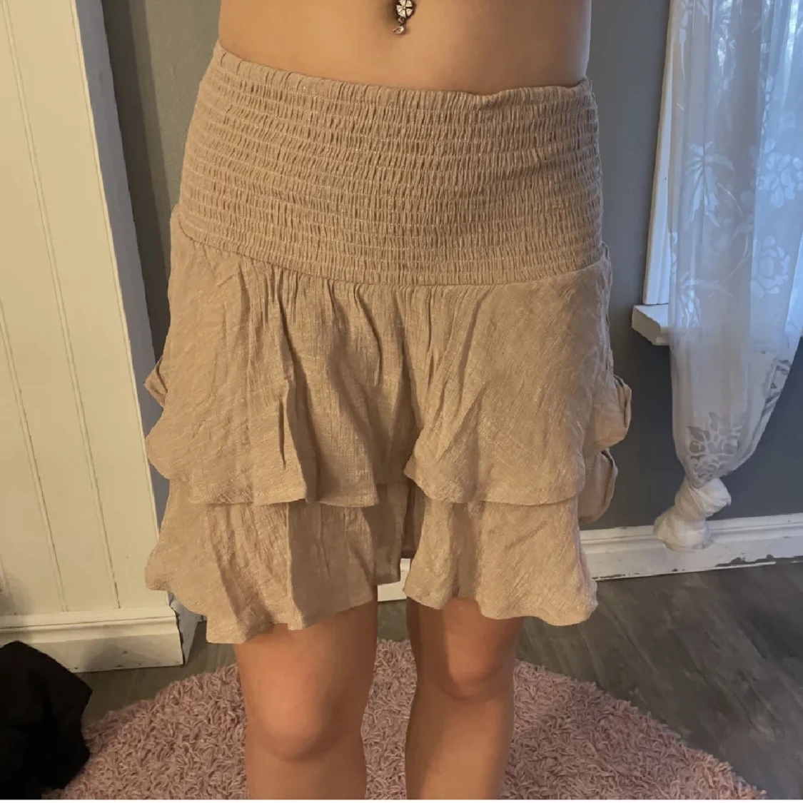 Beige volangkjol 🙌🏼