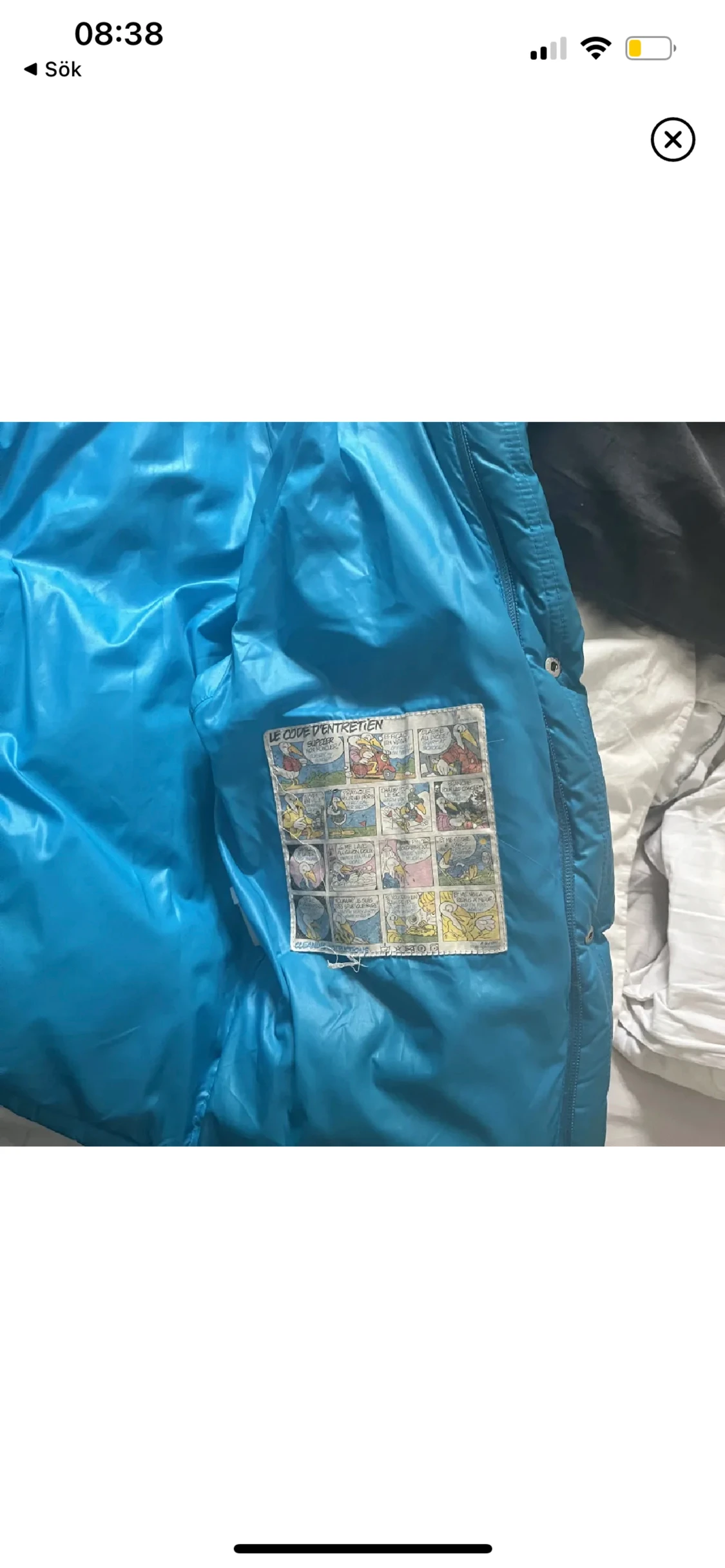 Blå moncler jacka  - 90