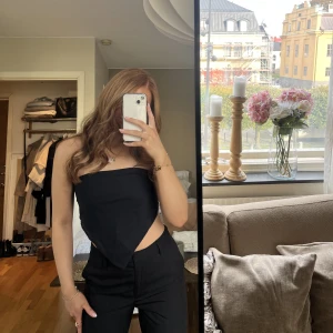 Svart bandeu knyttop - Svart scarf/knyttopp som man knyter i ryggen💕