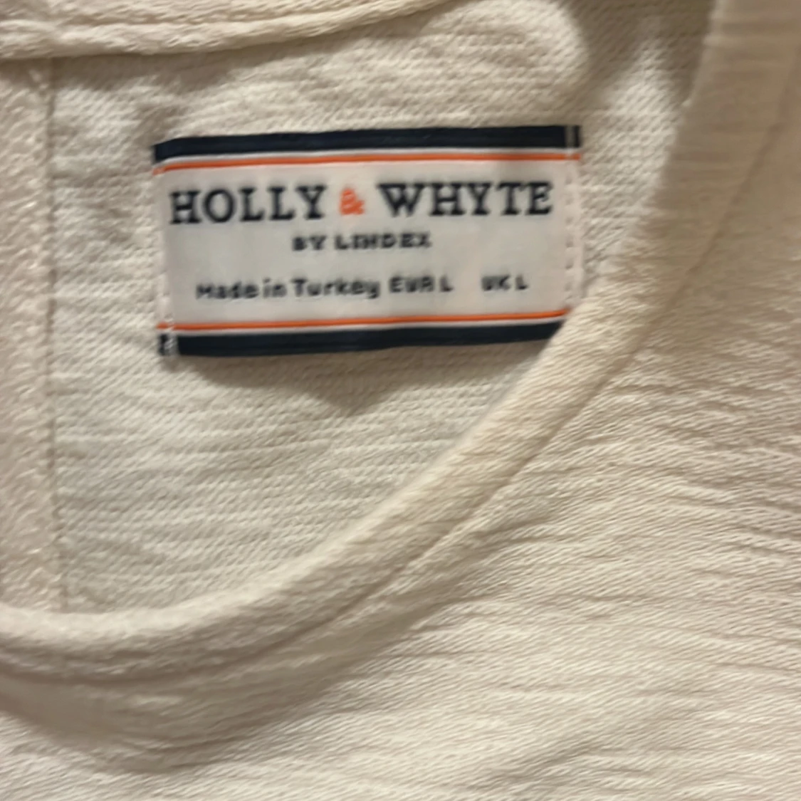 Lindex vit orange cotton tröja - 90