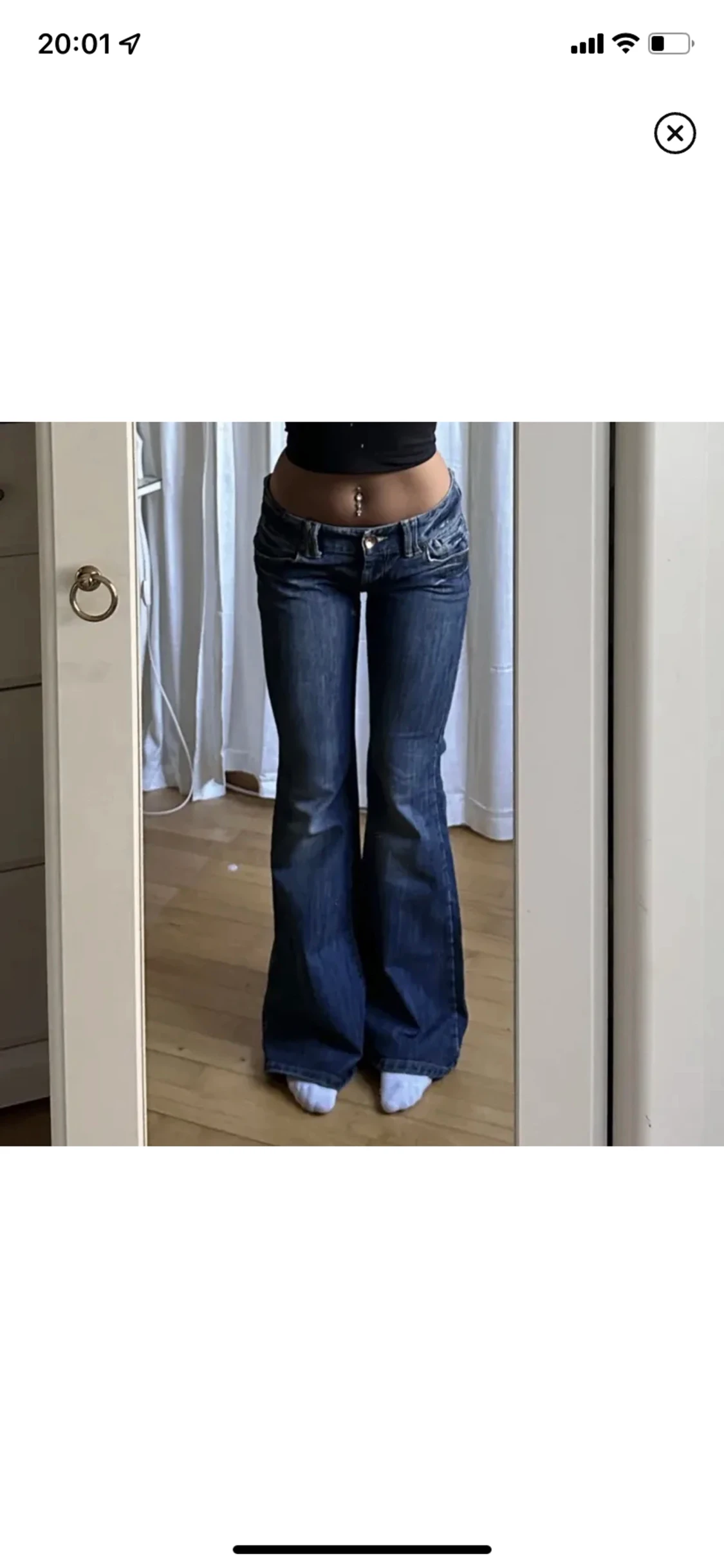 Lågmidjade jeans