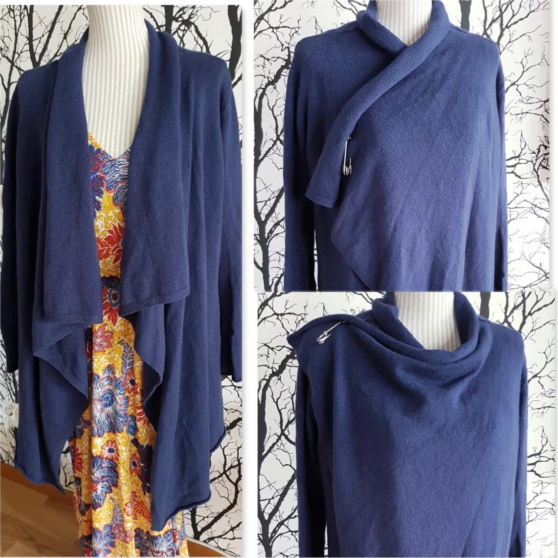 Resteröds varm kofta/ kardigan i ullmix Stl S  - 90