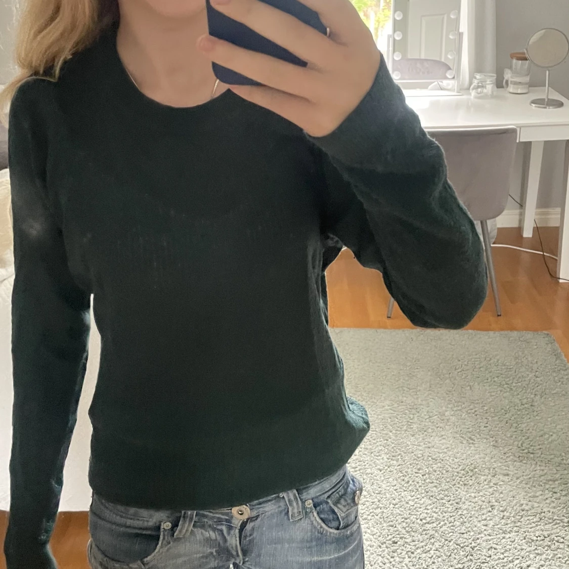 Grön stickad tröja!🥰 - 90