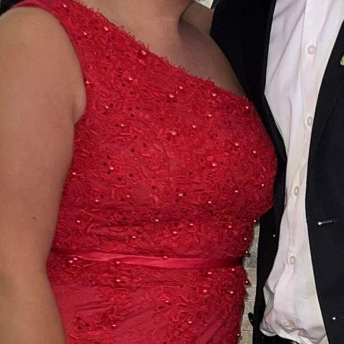 Röd festklänning - 90