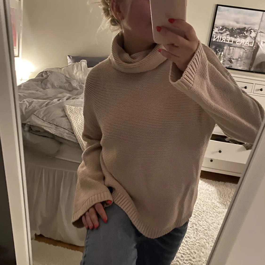 Stickad polotröja  - 90