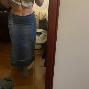 Maxikjol - Vintage lågmidjad maxikjol, jättecool! 