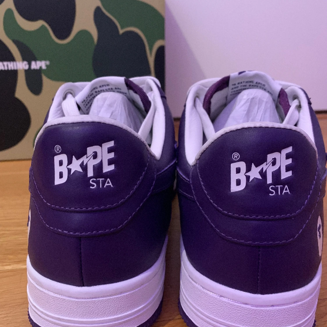 Bapesta White X Purple - 90