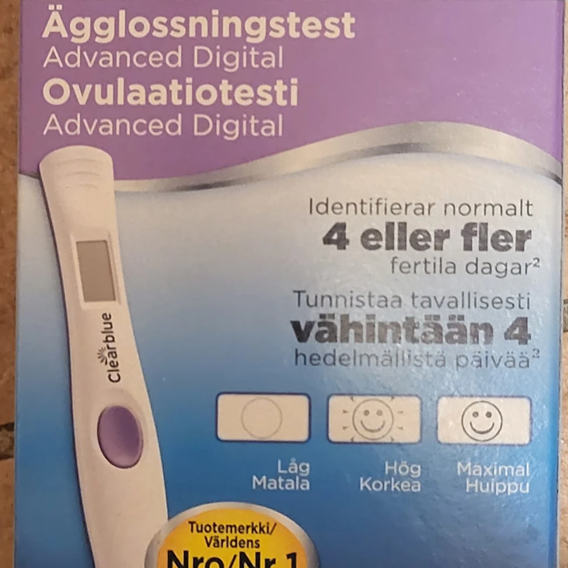 Clearblue äl tester och gravvitaminer - 90