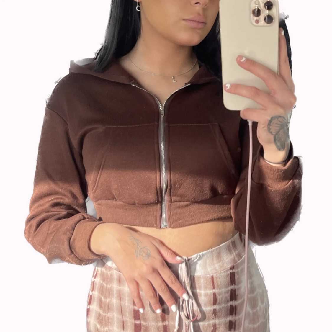 Cropped hoodie