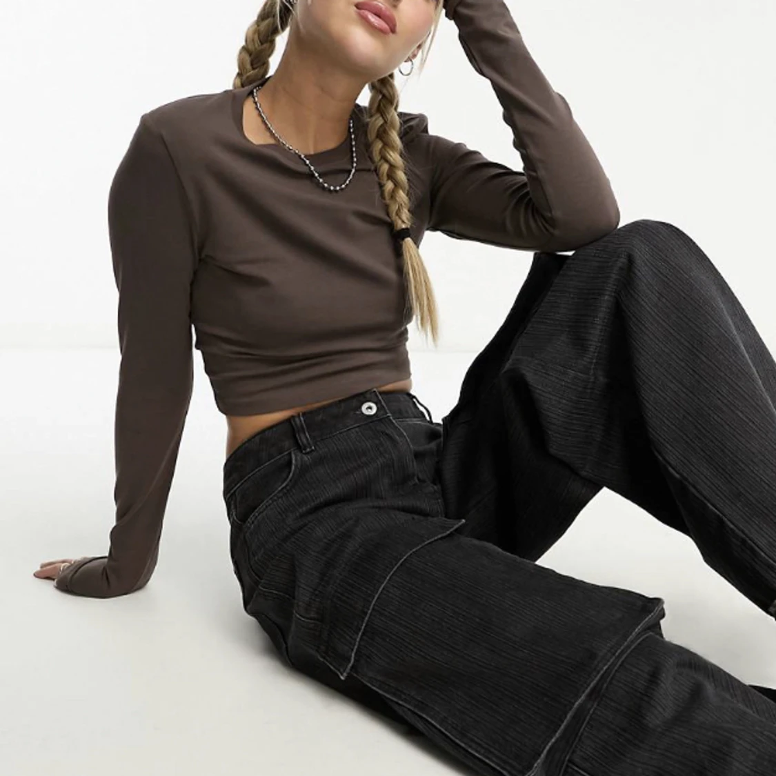 Brun topp i strl S - 91