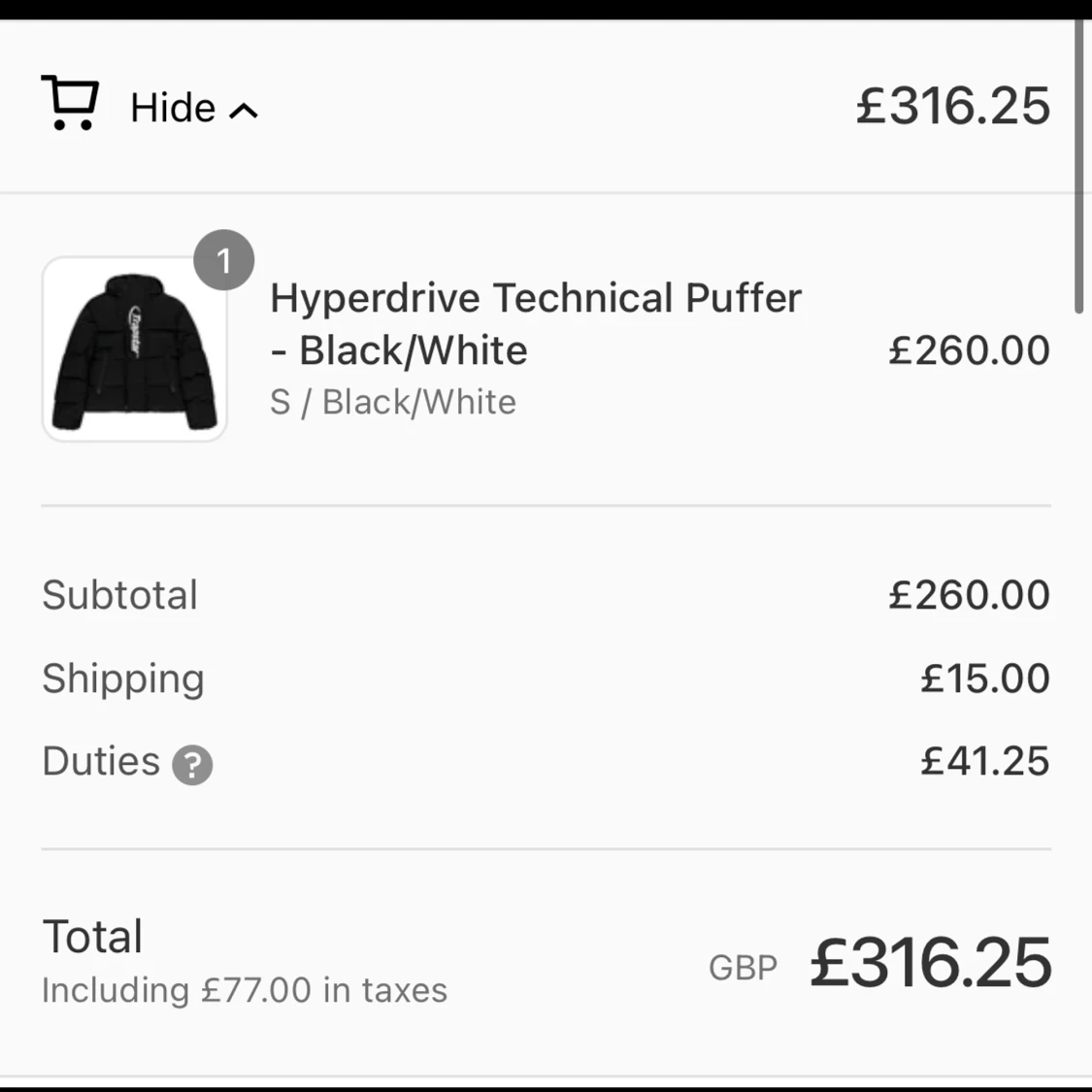 Trapstar Hyperdrive Technical Puffer - 91