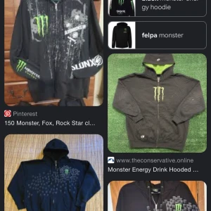 SÖKER MONSTER ENERGY ZIP-UP HOODIE - Söker en monster energy hoodie, helst med zip up. Och helst i storlekarna M-Xl