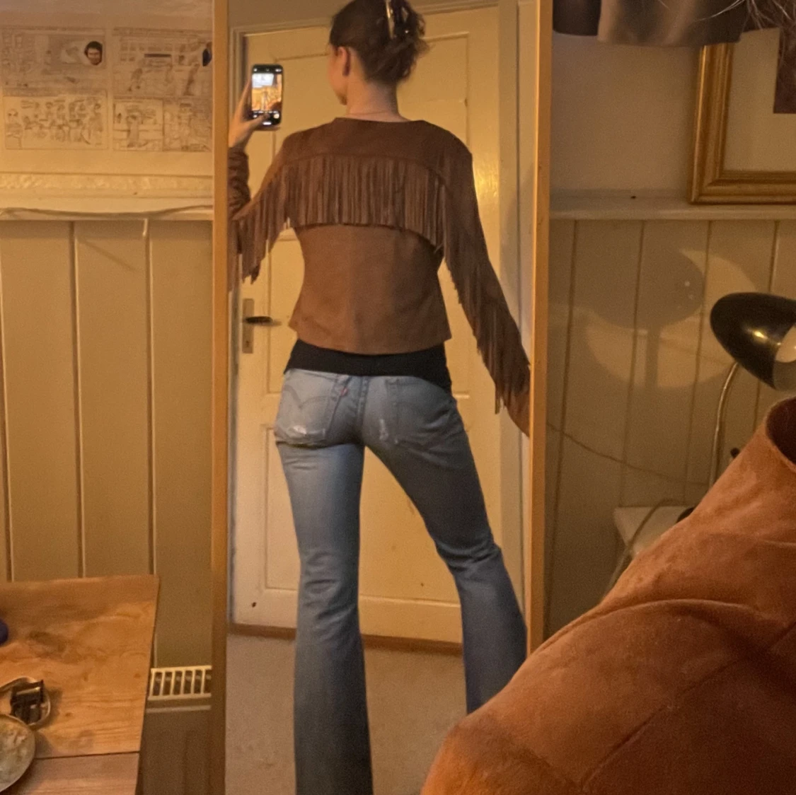 Jacka med fransar - 90