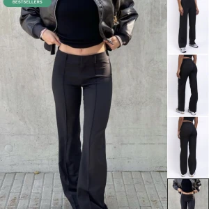 Kostymbyxor  - Säljer nu ett par kostymbyxor från madlady. Dem har låg midja och är i längden regular och stolek är 38. Dem är endast använda några få gånger så byxorna är som nya. Hör av er vid frågor!😊💗 Köpte dem för 649 tänkte sälja för 300 + frakt💗 skriv prisförslag