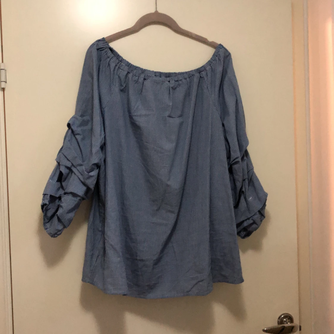 Trekvartsärmad Blus