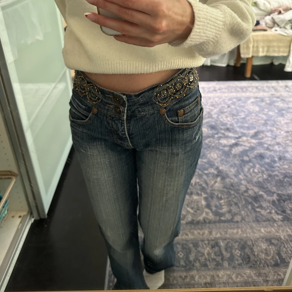 Låga bootcut jeans  - 91