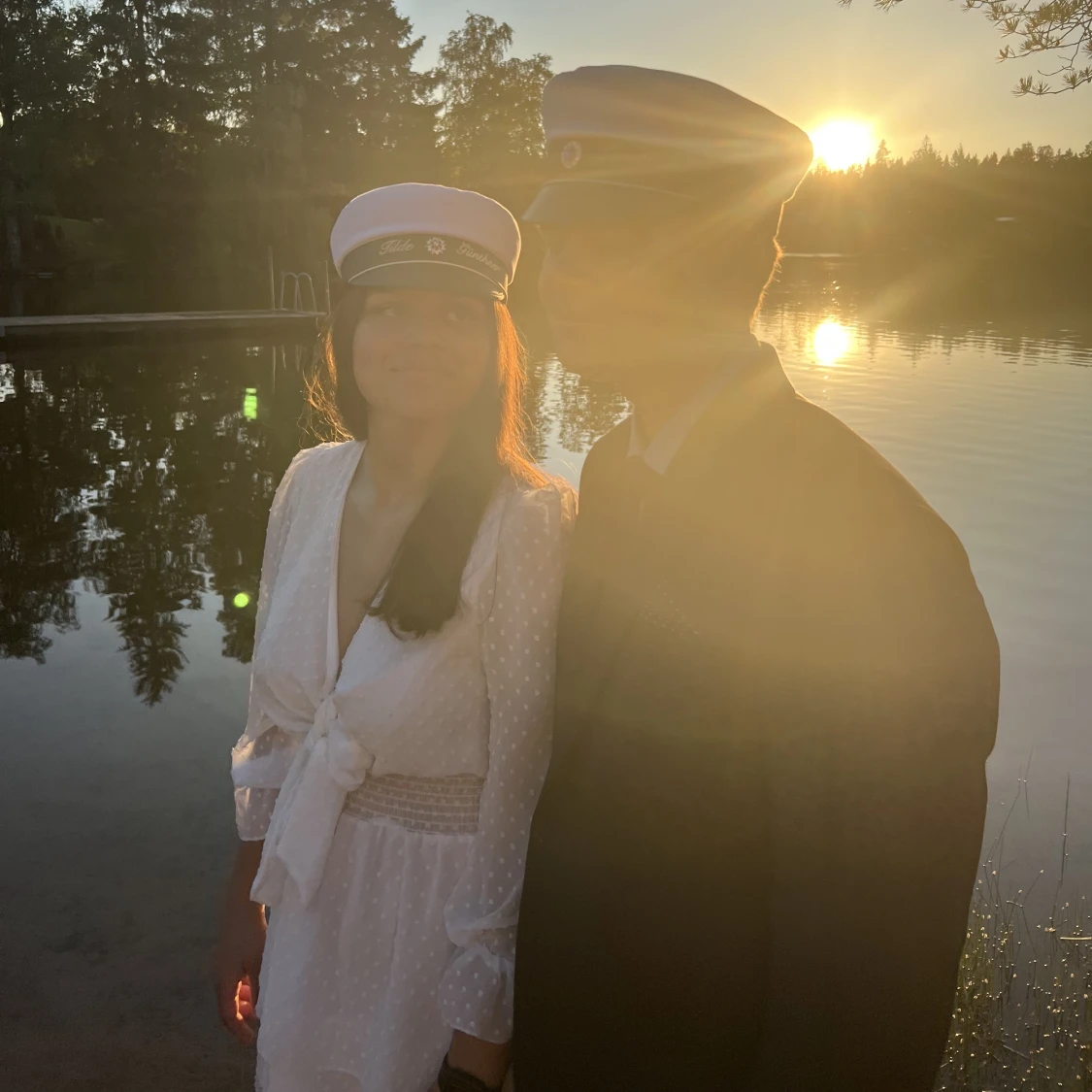 superfin vit klänning - 91