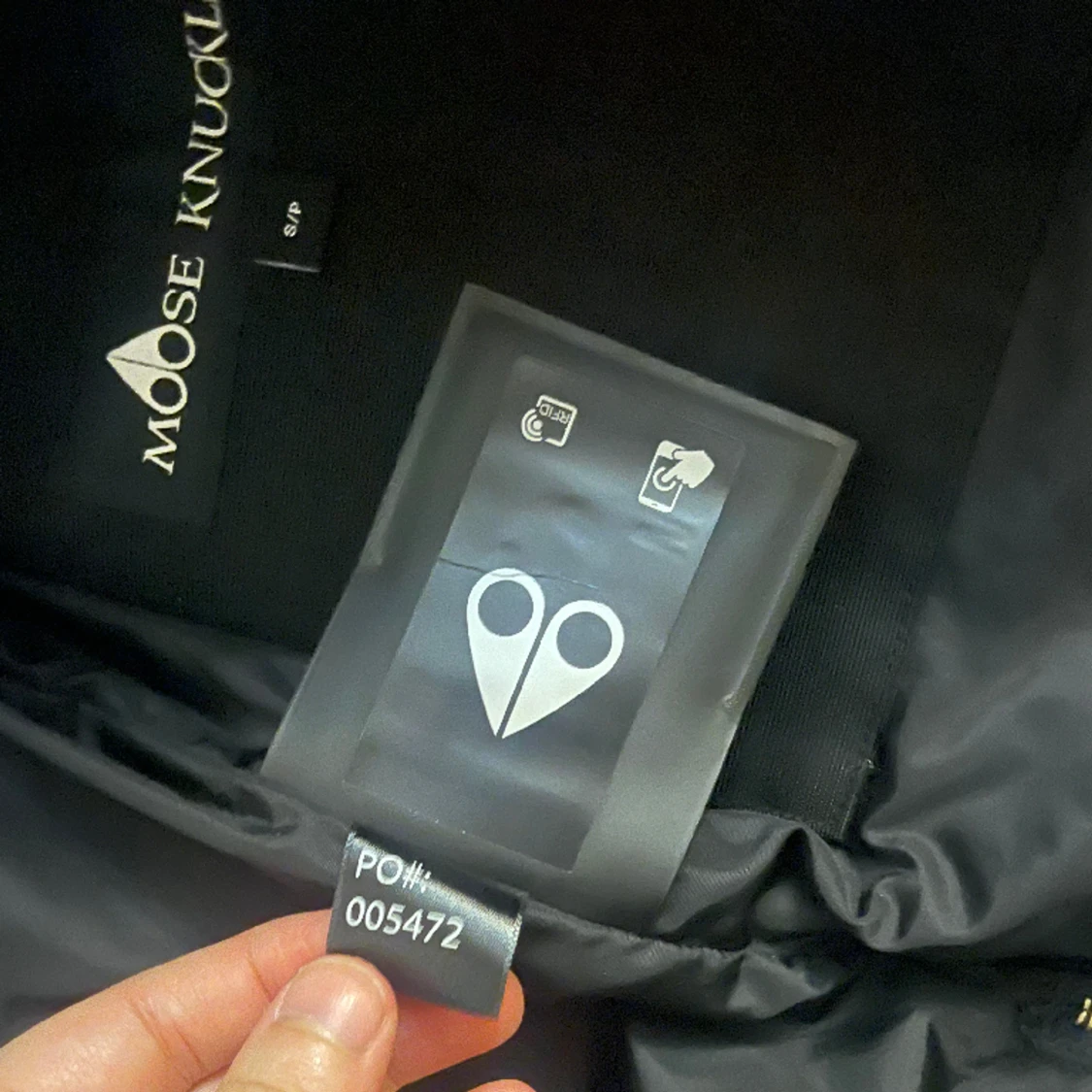 Moose knuckles vinterjacka, vit päls.  - 91