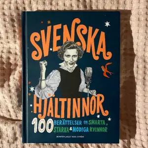 Säljer denna fina bok om svenska hjältinnor❣️Berättelser med mycket fina illustrationer. Obs! Jag har gjort små bockar (se bild) på de jag har läst, annars mycket fint skick. Frakt tillkommer!