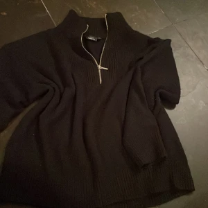 Stickad tröja kappahl - Med Dragkedja, ny 