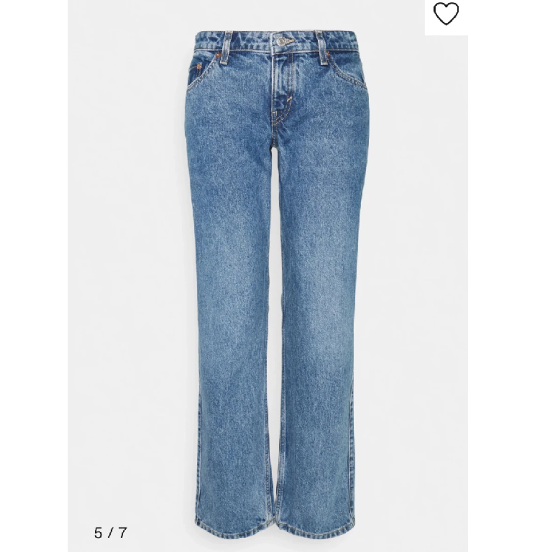 Låg midjade straight jeans