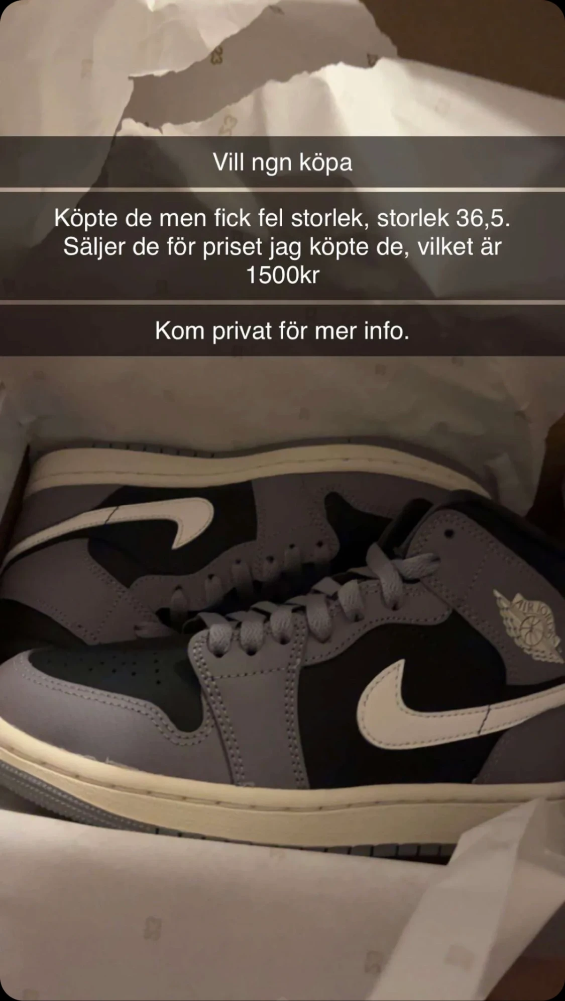 Jordan 1mid Grey black