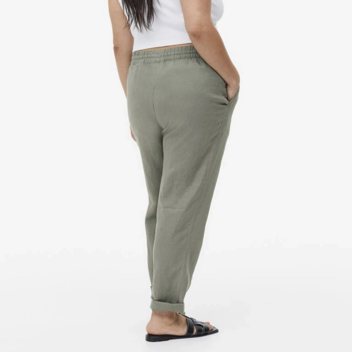 Gröna Linnebyxor - 90