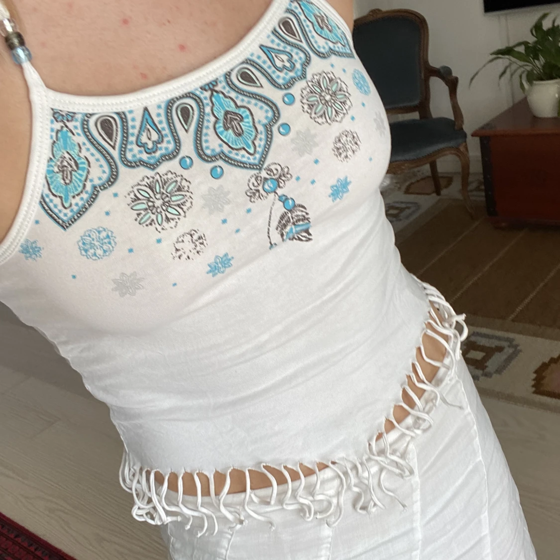 Halterneck topp - 90