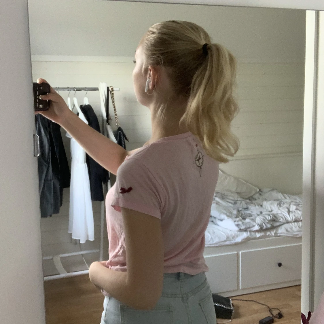 Gullig rosa tröja  - 90