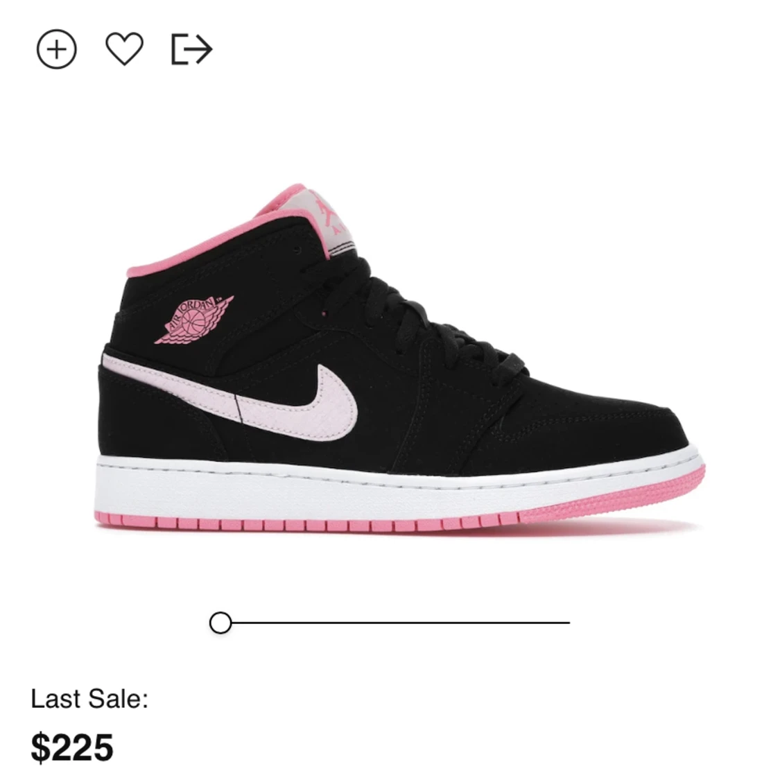 Jordan 1 mid Black Digital Pink  - 91