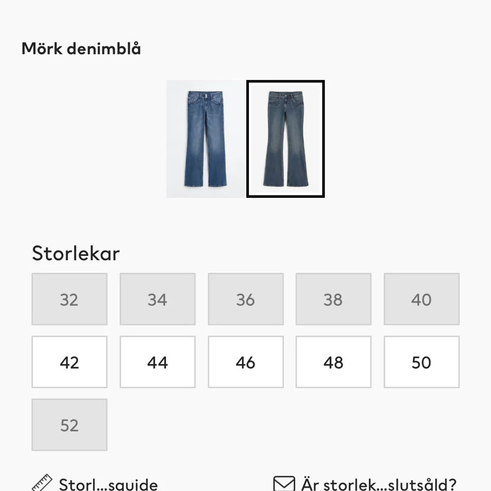Säljer dessa ursnygga lågmidjade jeansen från hm! De är helt nya och slutsålda💗 Säljer endast vid bra bud!💘💘. Jeans & Byxor.