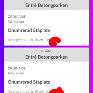 Hov1 Stockholm  - Säljer 2 biljetter till Hov1 i Stockholm 18/8 då jag fått förhinder❤️ 1200kr för båda eller högst budande Swisha så överför jag dom via Axs 