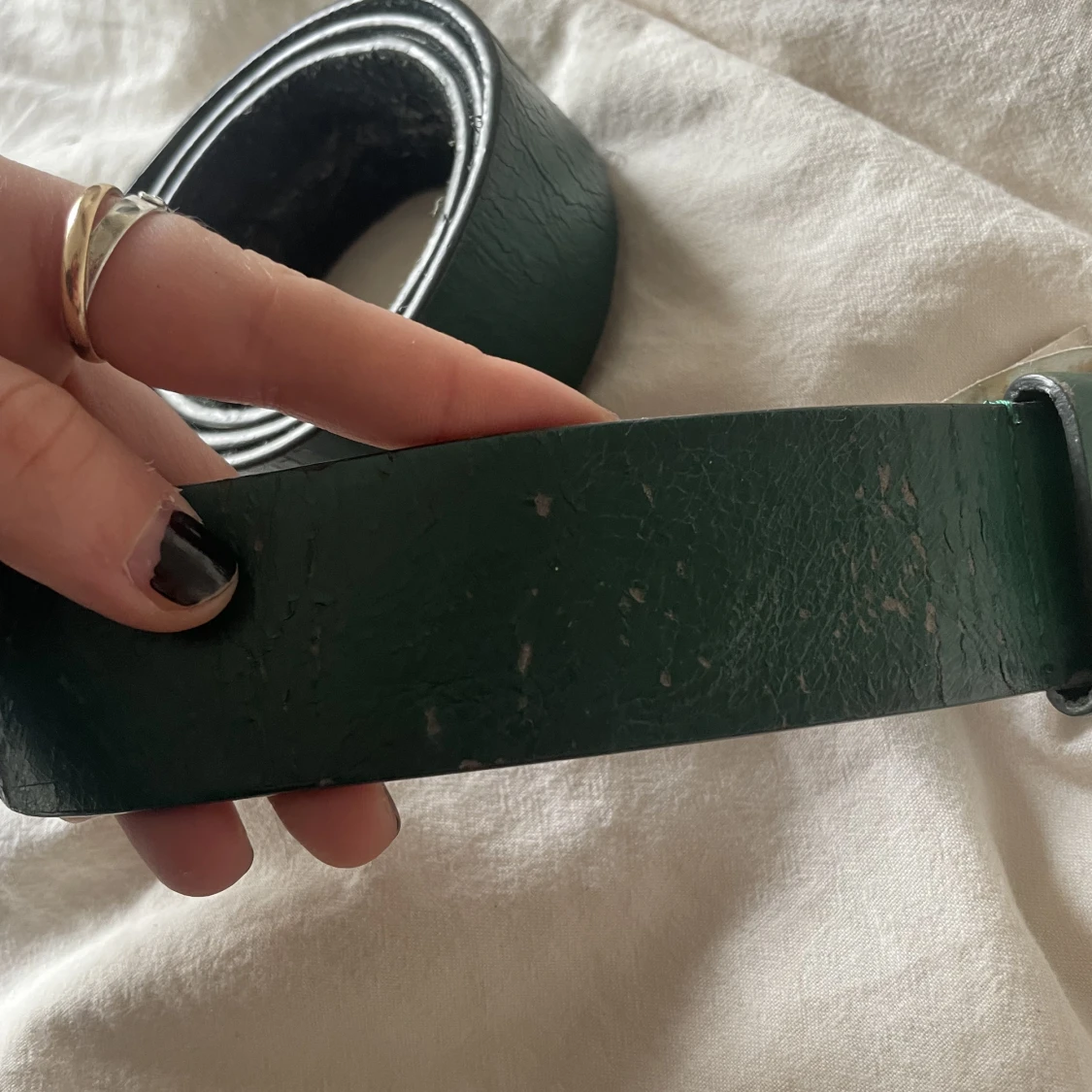 Mörkgrönt skärp - 91