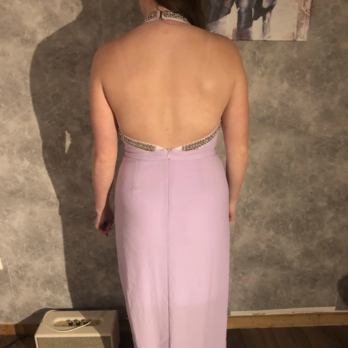 Lila långklänning - 91