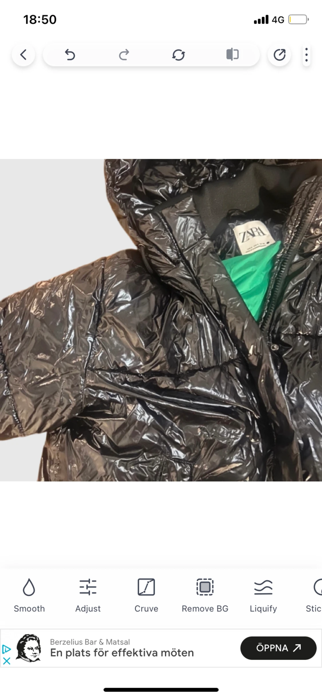 Glansig zara jacka - 90