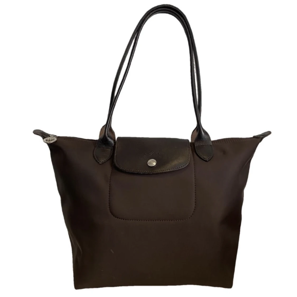 Pliage leather handbag longchamp