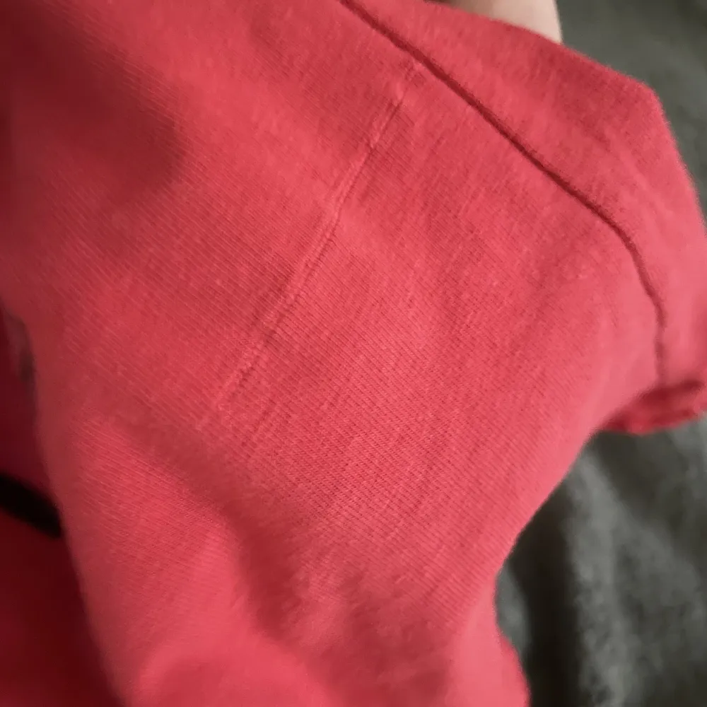 Supersnygg croppad röd tshirt. Är i mycket bra skick. Har endast en liten rand som knappt syns. Text ”theres a snake in my boot”. Frakt tillkommer. Skriv gärna vid frågor ❤️. T-shirts.