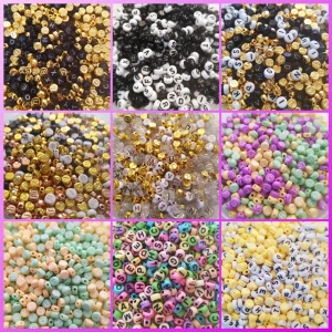 200 PACK! Bokstavspärlor + Armbandstråd  - 200 PACK! Bokstavspärlor + 60cm Armbandstråd 