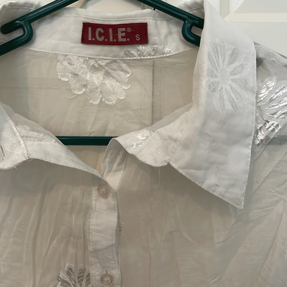 Vit mesh skjorta - 90