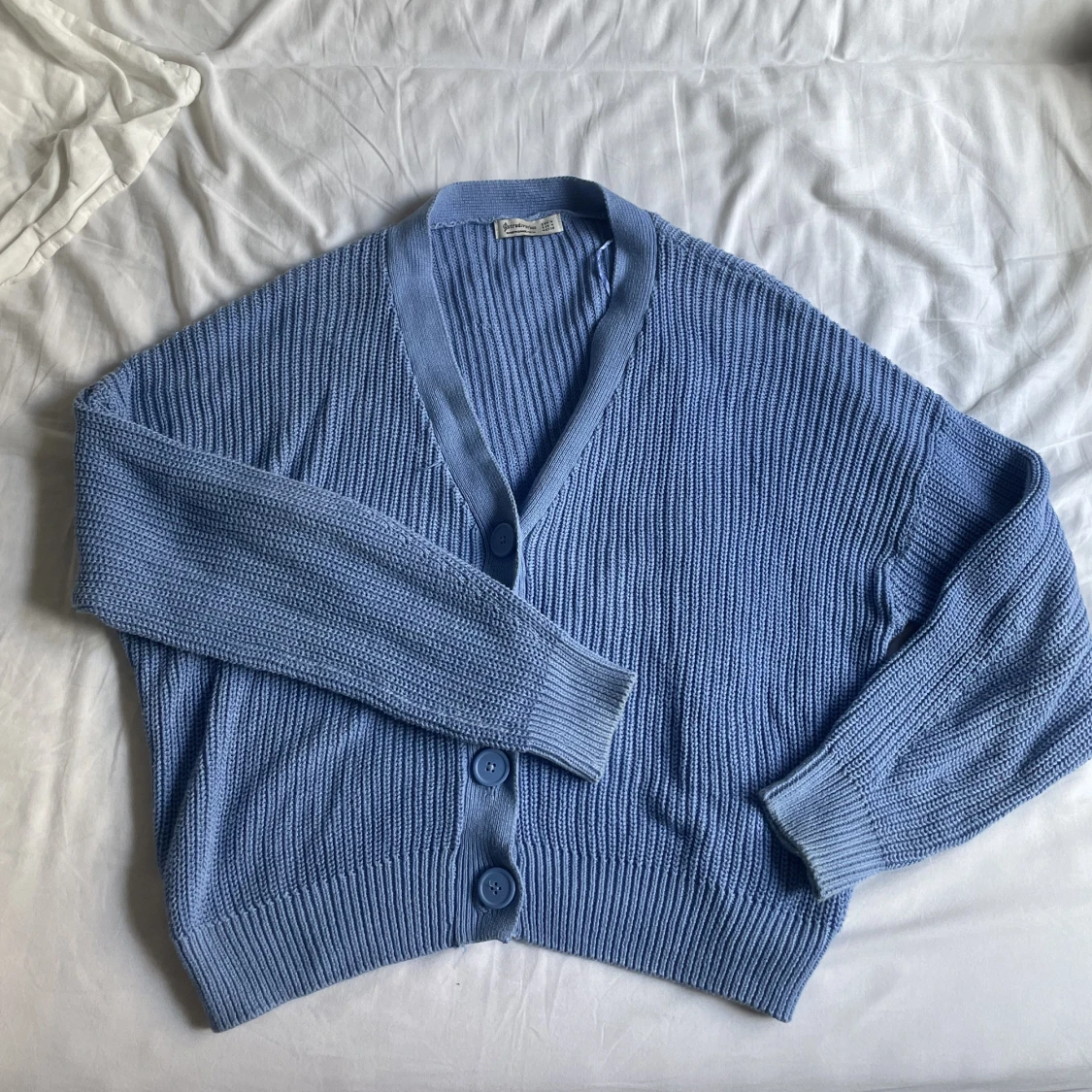 mysig kardigan/stickat tröja 