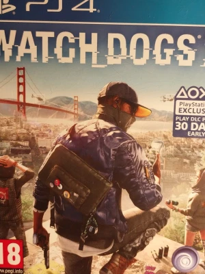 Watch Dogs 2 (PS4) - Watch Dogs 2 till PlayStation 4. Komplett med fodral, skiva och Season Pass. Actionfyllt open world-spel där du spelar som hacker i San Francisco. Skivan och fodralet ser ut att vara i gott skick, inga synliga repor eller större slitage.