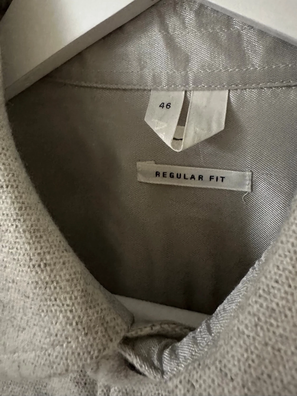 Ljusgrå overshirt från ARKET i ullmix - 2