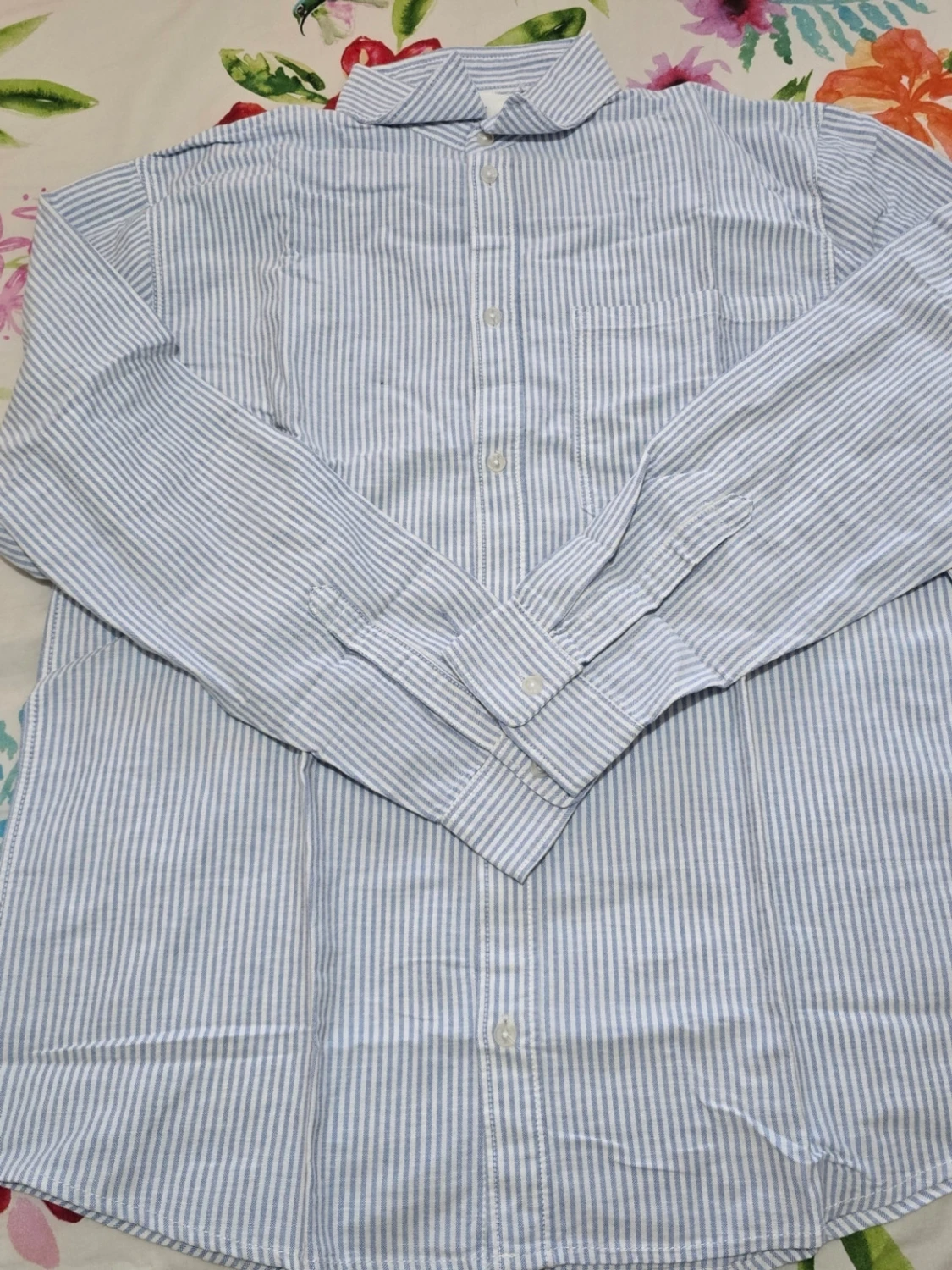 Blårandig skjorta från H&M - 1