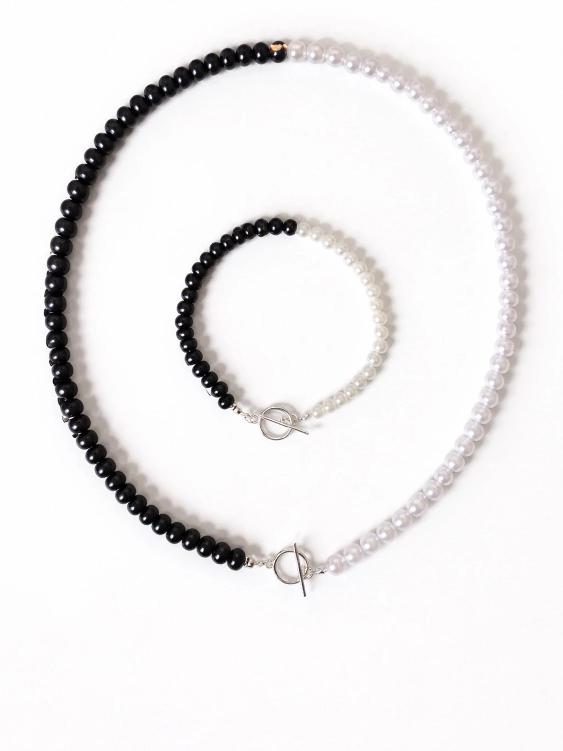 Pärlhalsband med Armband Set  - 1