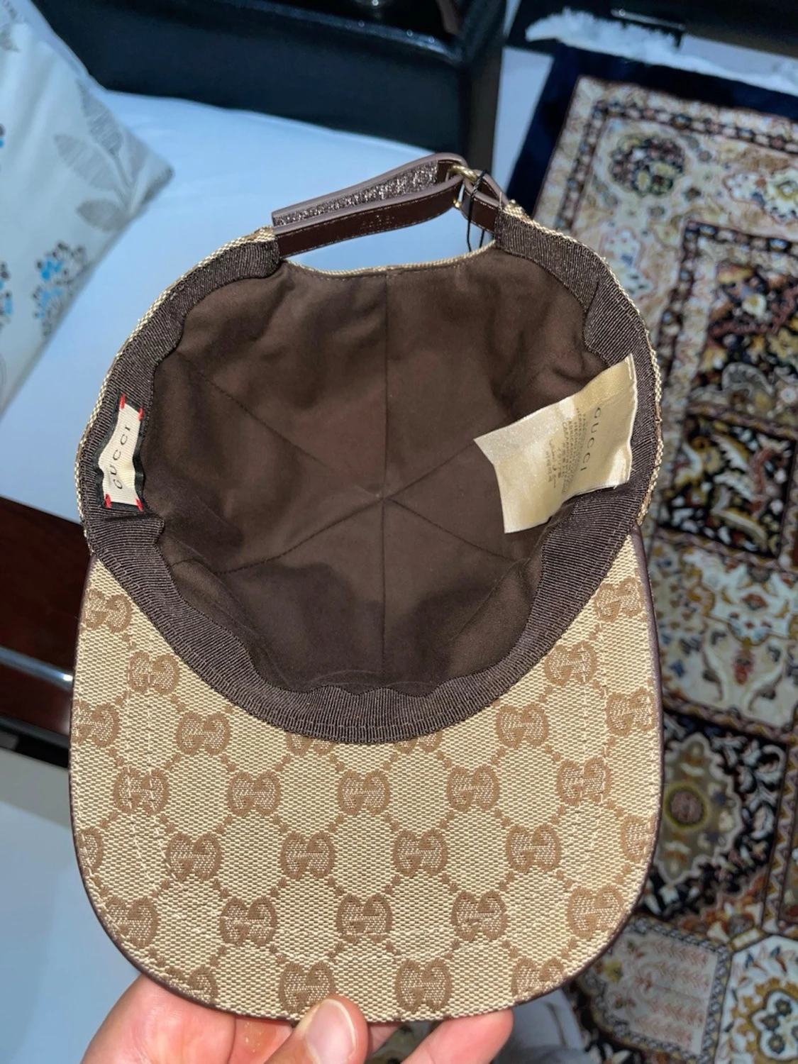 GG keps beige monogram - 3