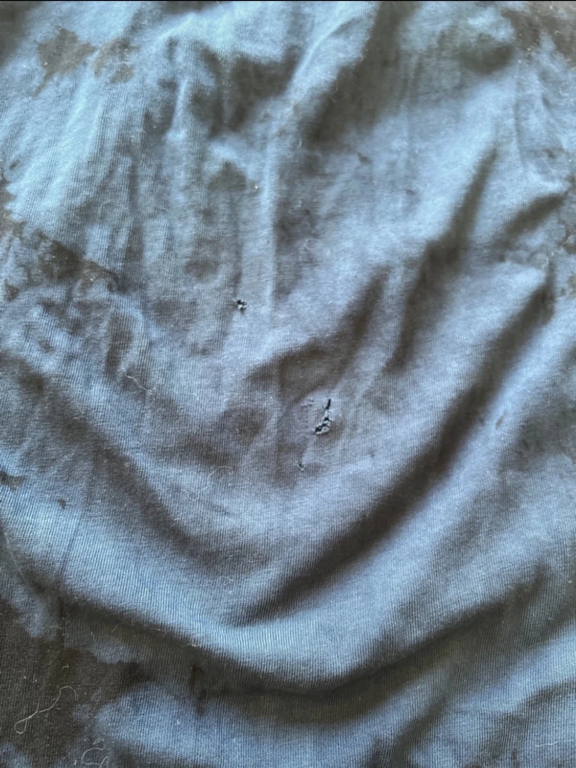 Mörkblå cut-out klänning - 1