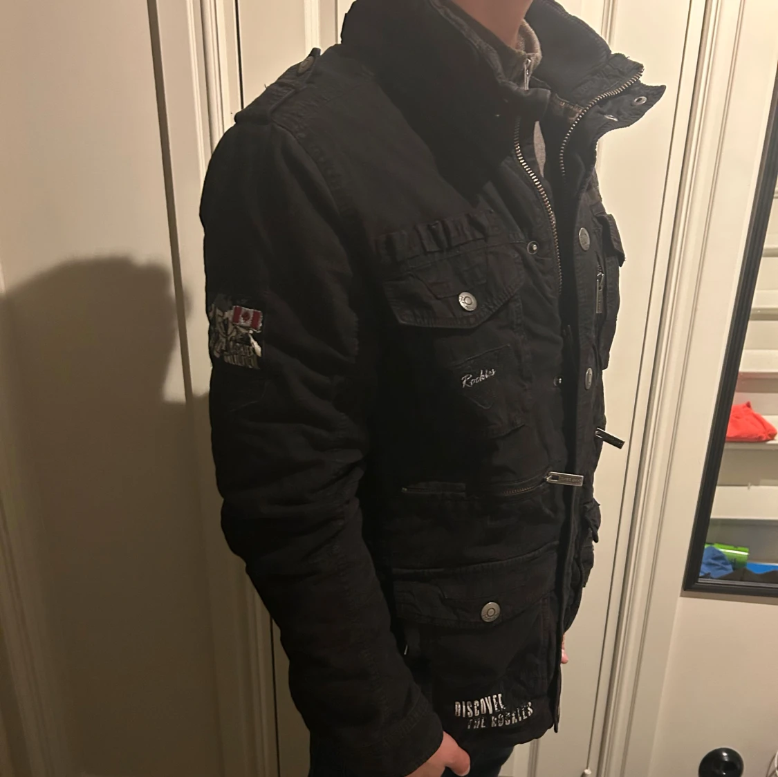  Svart Fieldjacket