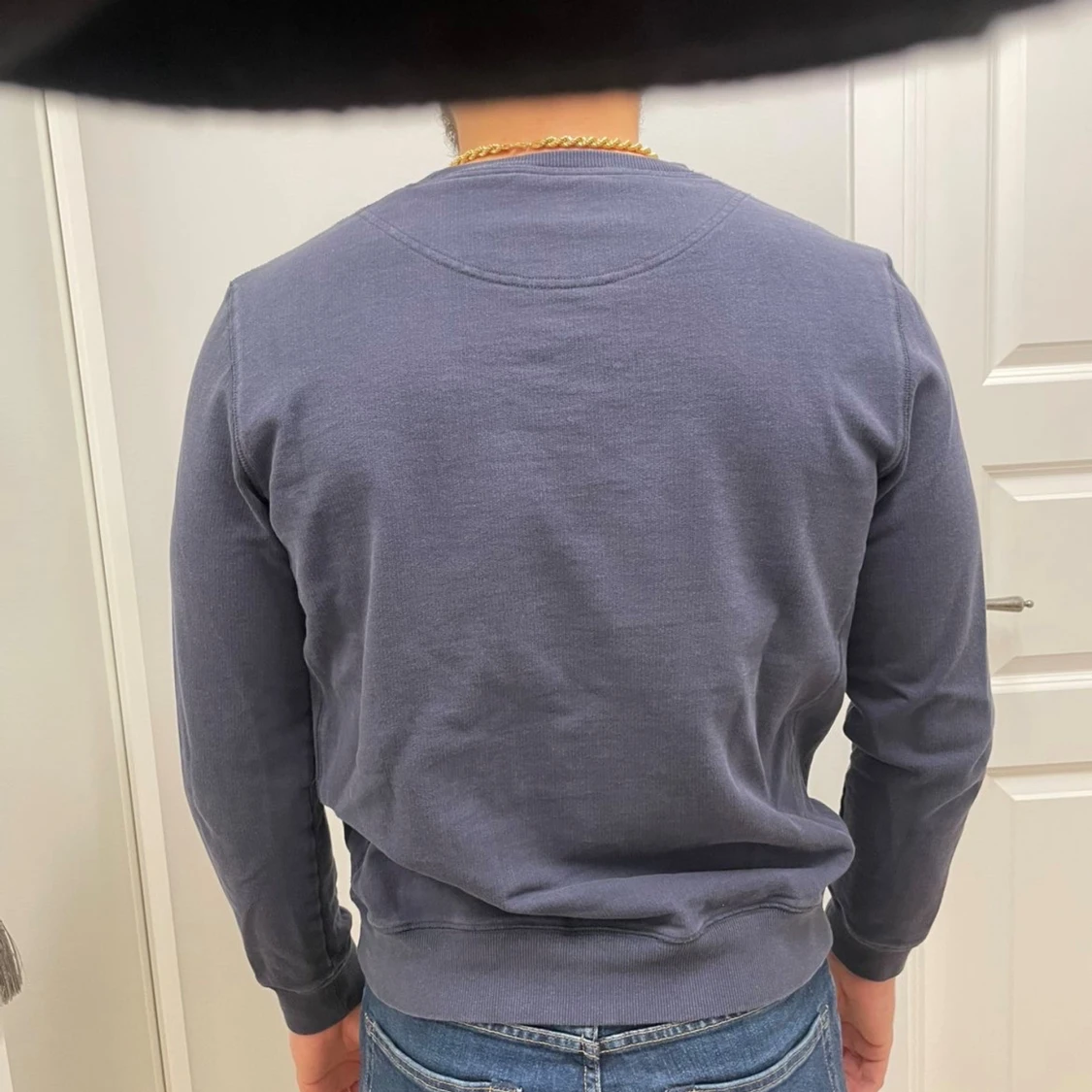 Blå sweatshirt från Morris, strl M - 1