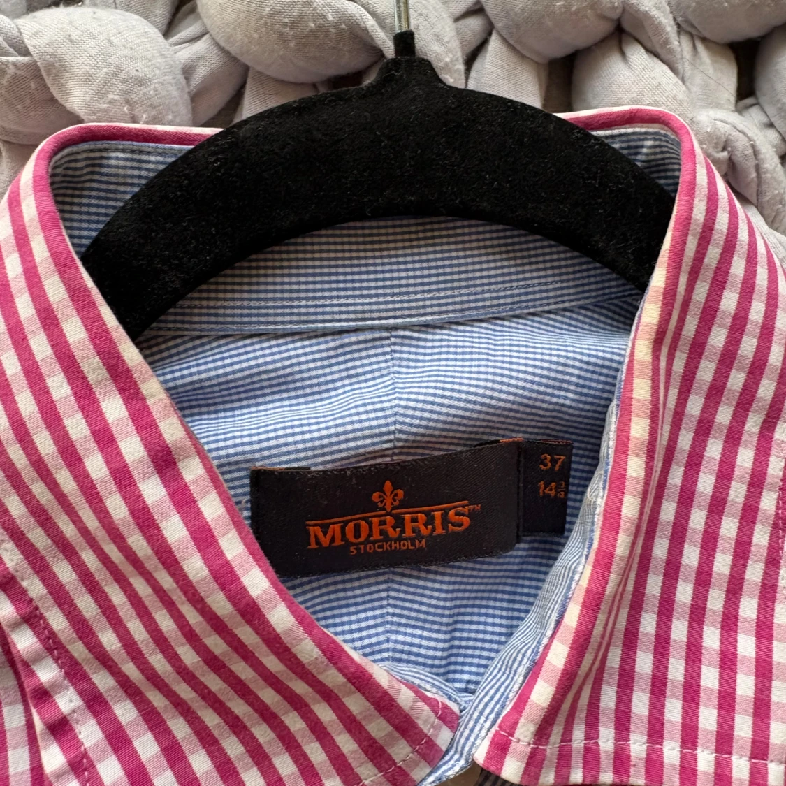 Röd och vit rutig Morris skjorta  - 1