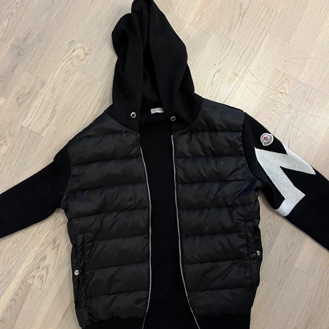Svart Moncler Cardigan jacka 